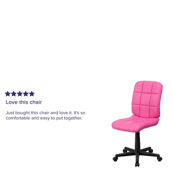 Vinyl Contemporary Chair, 16-3/4