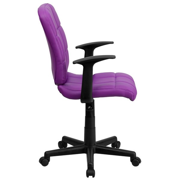 Vinyl Contemporary Chair, 16-3/4