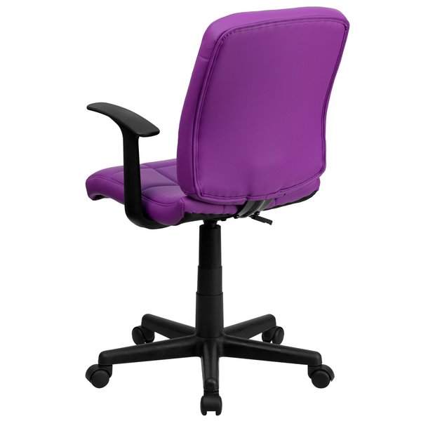 Vinyl Contemporary Chair, 16-3/4