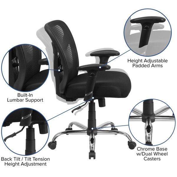 BlackBlackAdjustable Padded