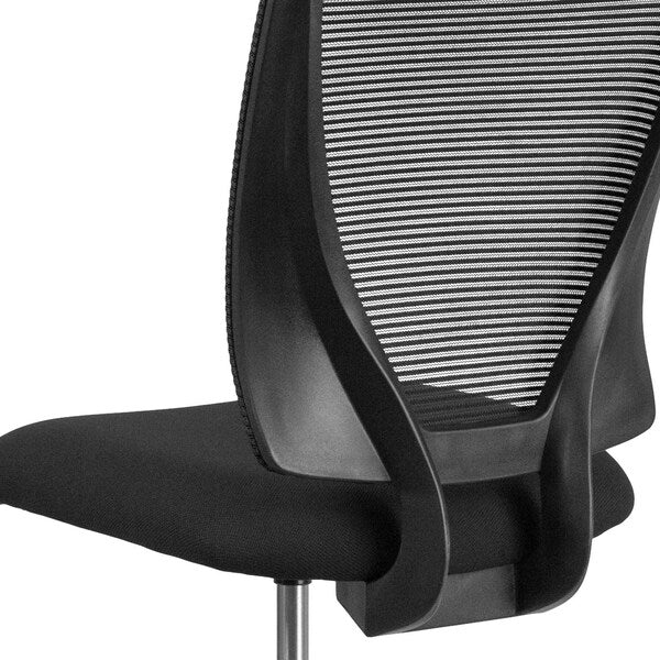 Mesh 32 1/2-, No Arm, Back, Seat, Frame: Black