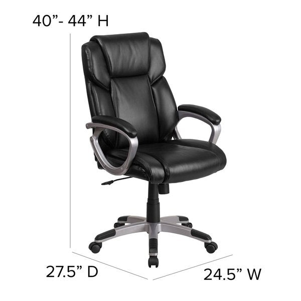 Leather Contemporary Chair, 18