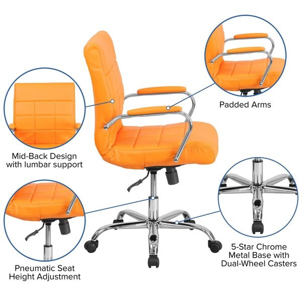 Contemporary Chair, Metal, 18-1/2