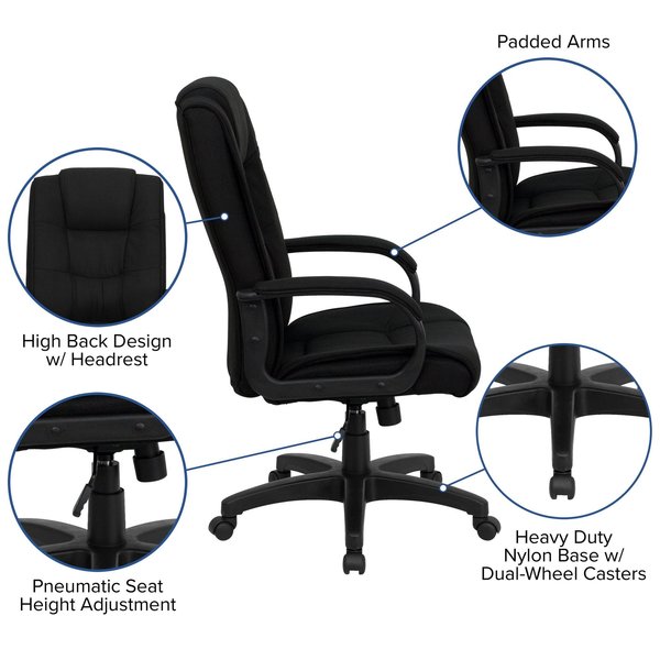 Contemporary Chair, Fabric, 18-1/2