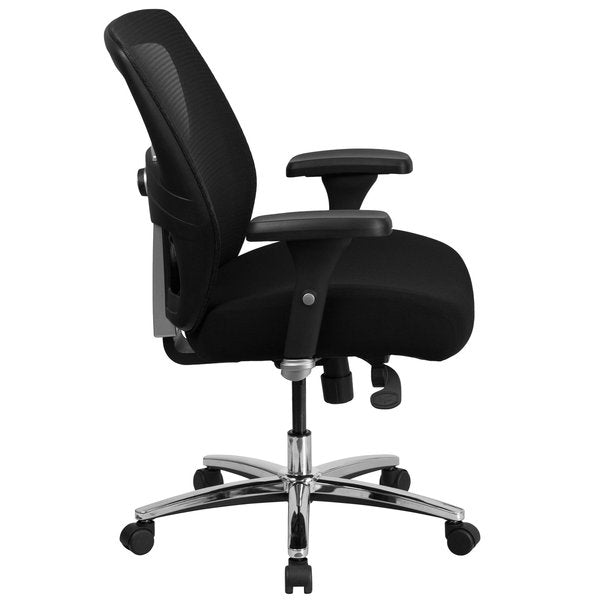 Fabric Executive Chair, 22-, Adjustable Padded