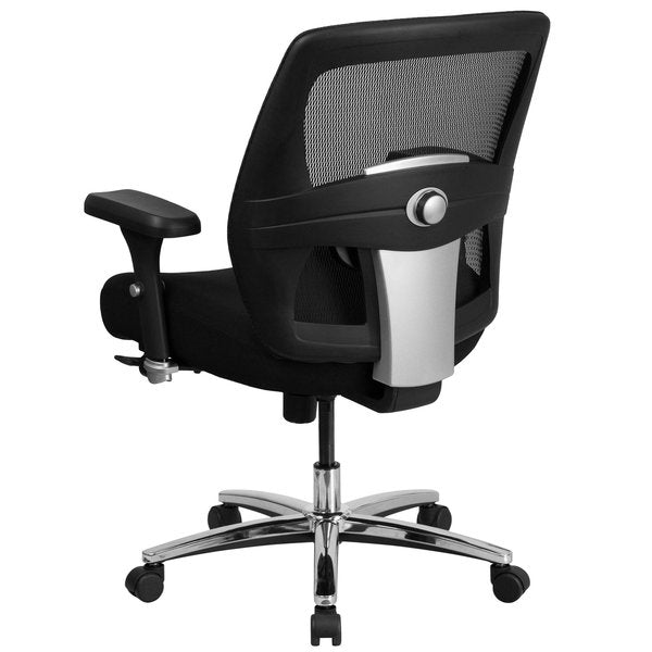 Fabric Executive Chair, 22-, Adjustable Padded