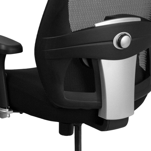 Fabric Executive Chair, 22-, Adjustable Padded