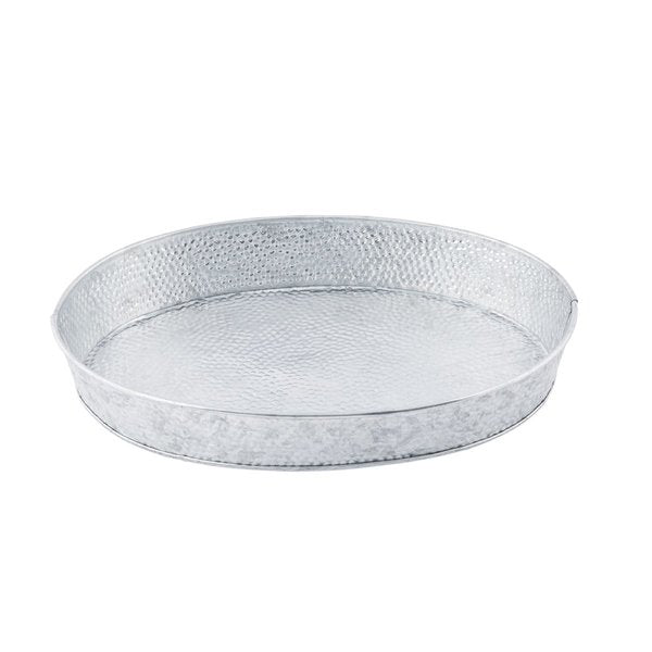 Galvanized Oval Diner Platter, 12
