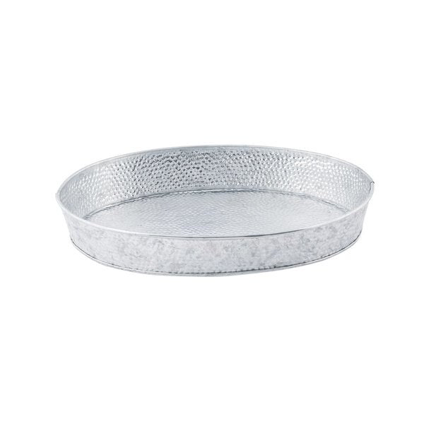 Galvanized Oval Diner Platter, 12