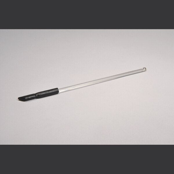 Glass Stirring Rod W/ Rubber Polic, PK 12