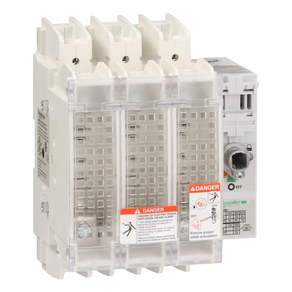 Fusible Disconnect Switch, 100 A, 600 V, 3 pole