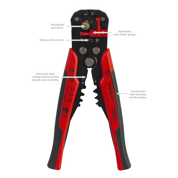 Wire Stripper 8.25 in./Cutter/Crimper wi
