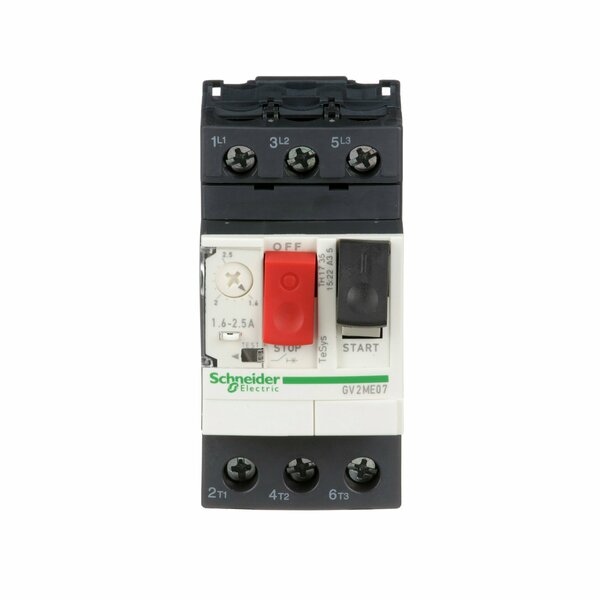 Manual Motor Starter, Button, 1.6-2.5A, 1P