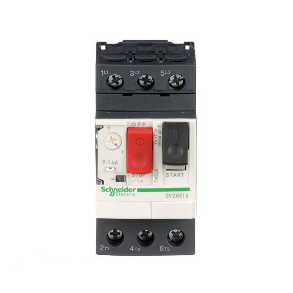 Manual Motor Starter, Button, 9-14A, 1P