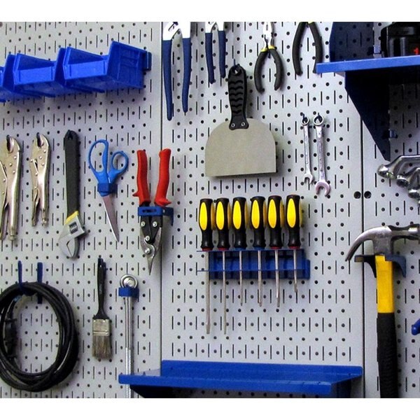 Industrial Pegboard, Gray Metal Peg Boards, PK2