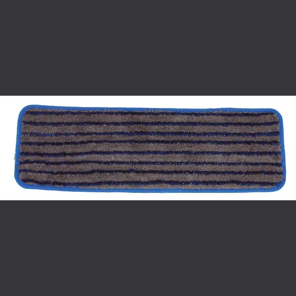 Gray With Blue Scrubber Microfiber, PK3