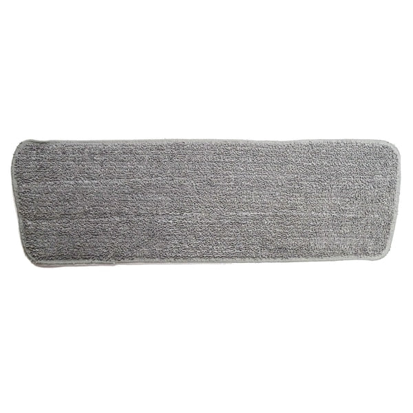 18 in Mop Head, Gray, Microfiber, PK3