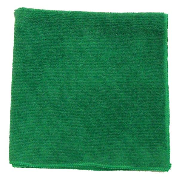 Green Microfiber Cloth 230 GMS, 16, PK36