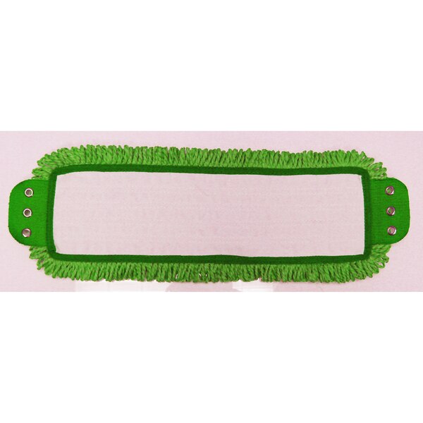 Mop Head With Tabs, Green, Microfiber, PK3
