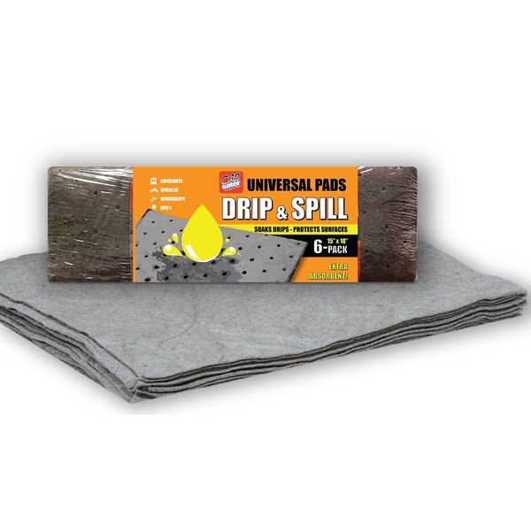 Drip and Spill Absorbent Pads, PK6