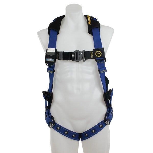 Harness, Tongue Buckle Leg, Black/Blue, M/L