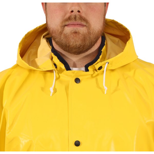 Magnaprene FR Rain Hood, L, Yellow, Neoprene, ASTMD6413