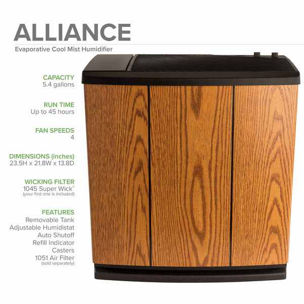 Portable Humidifier, 5.4 gal, 3,700 sq. ft., Console