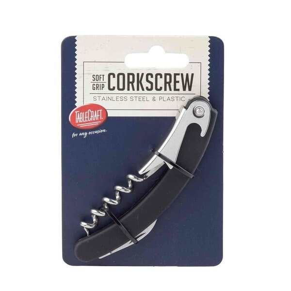 Wine Key Corkscrew, Blk Handle