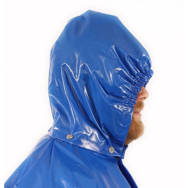 Rain Hood, L, Blue, Polyurethane, Mens