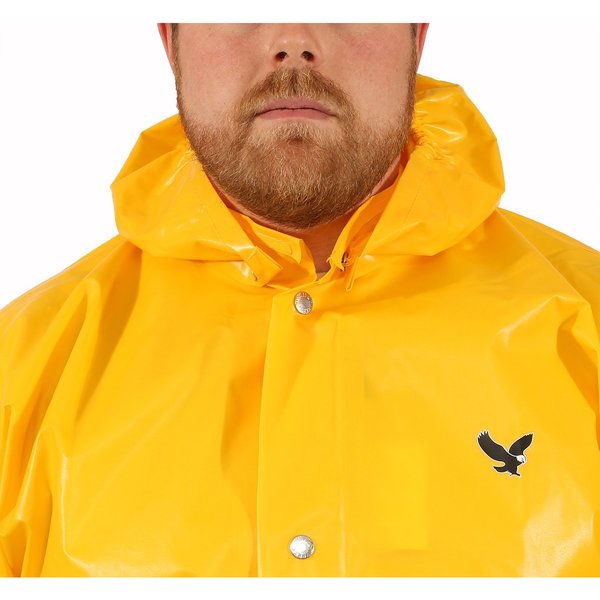 Iron Eagle Rain Hood, Yellw, Snaps, Nylon/Polyurethane
