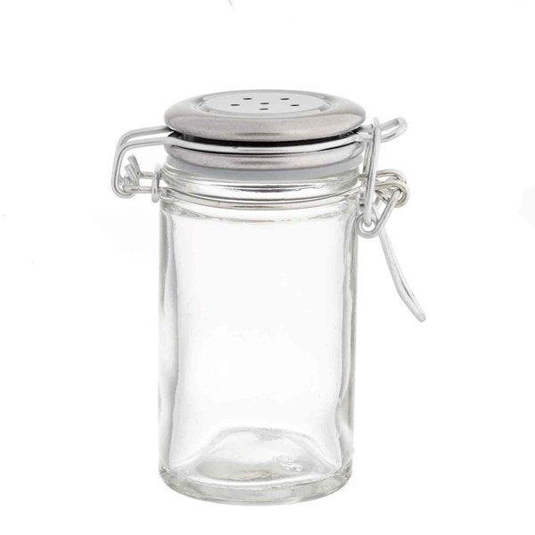 Resealable S/P Shkrs W/SS Clip Top, 2OZ
