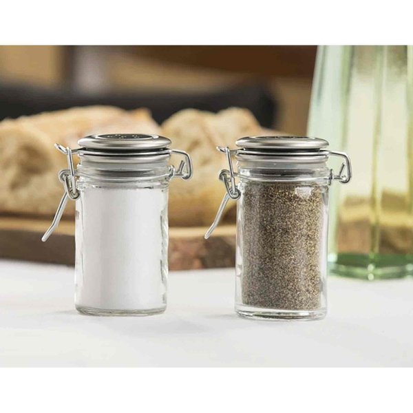 Resealable S/P Shkrs W/SS Clip Top, 2OZ