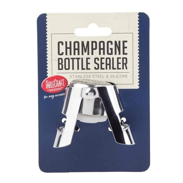 Champagne Bottle Sealer, Stainless Steel