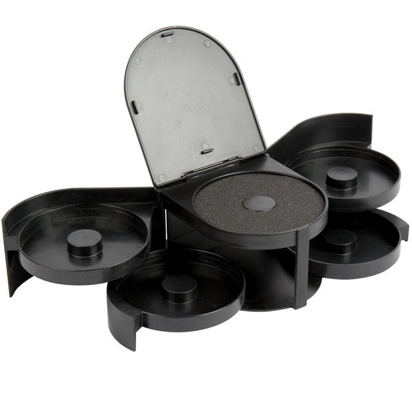 Glass Rimmer, 5 Swing Out Trays, Blk, Ps