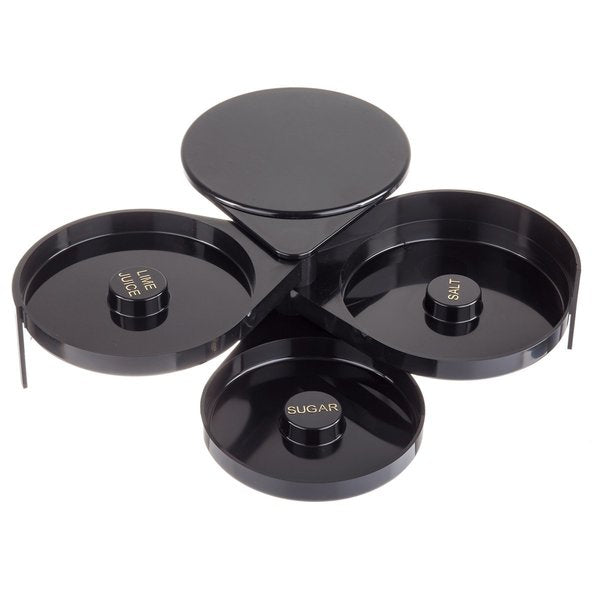 Glass Rimmer, 3 Swing Out Trays, Blk Abs P