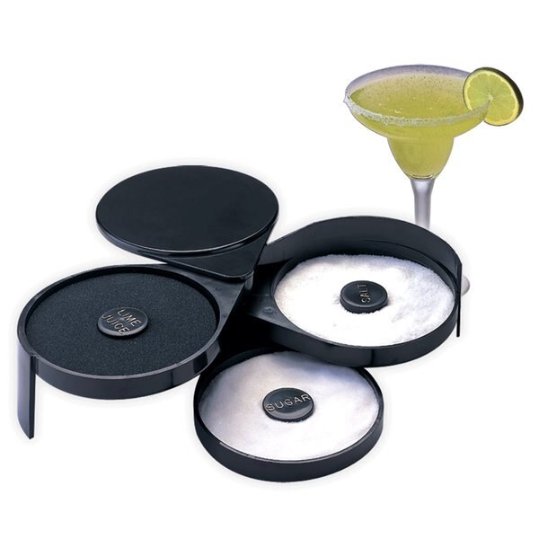 Glass Rimmer, 3 Swing Out Trays, Blk Abs P