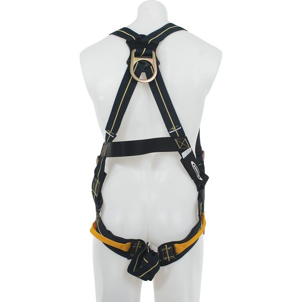 Weld Harness, Qck Connect Leg, Blk/Ylw, XL