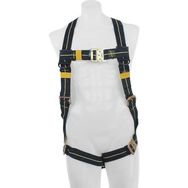 Weld Harness, Qck Connect Leg, Blk/Ylw, XL
