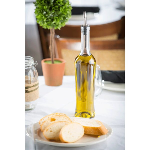 Sottile Clr Glass Bottle W/SS Pour, 17OZ