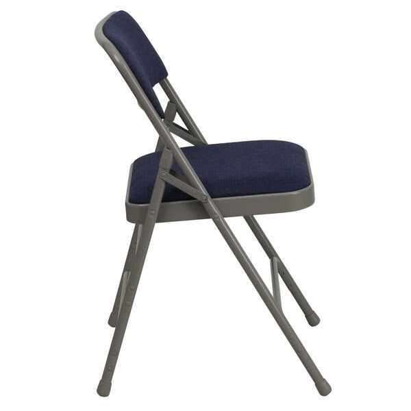 Fabric Folding Chair, Navy, 1