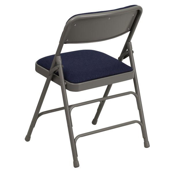 Fabric Folding Chair, Navy, 1