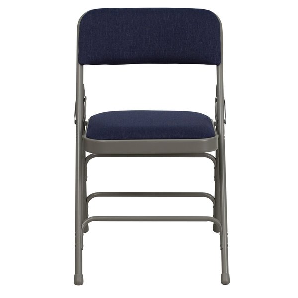 Fabric Folding Chair, Navy, 1