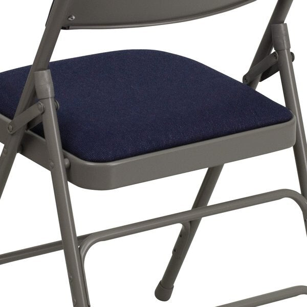 Fabric Folding Chair, Navy, 1