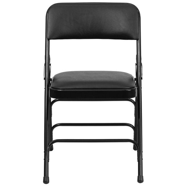 Folding Chair, Black Vinyl, 30