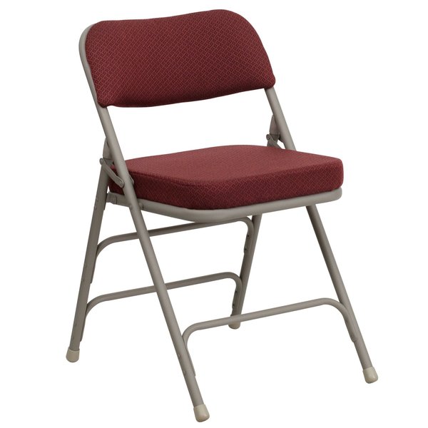 Fabric Folding Chair, Burgundy