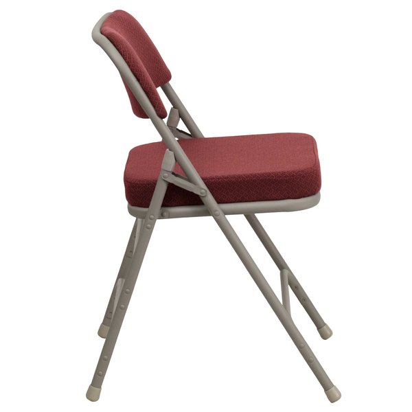 Fabric Folding Chair, Burgundy