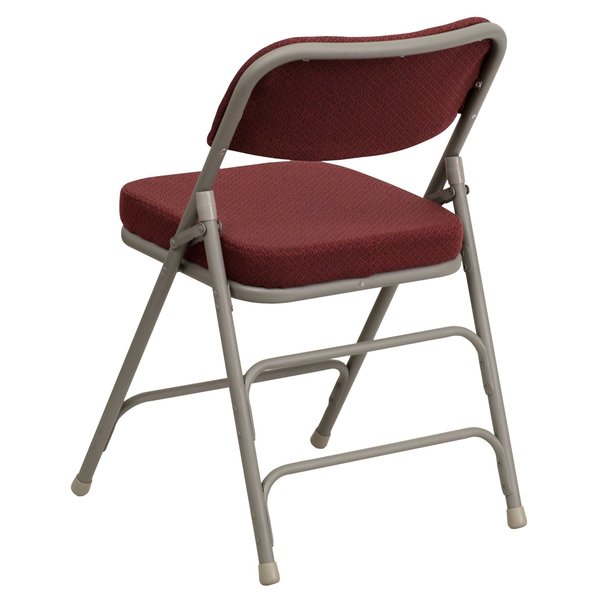 Fabric Folding Chair, Burgundy