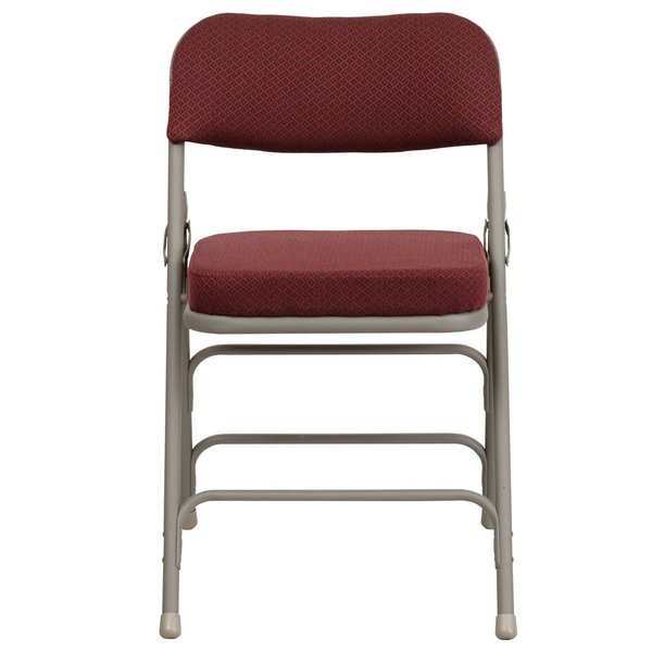 Fabric Folding Chair, Burgundy