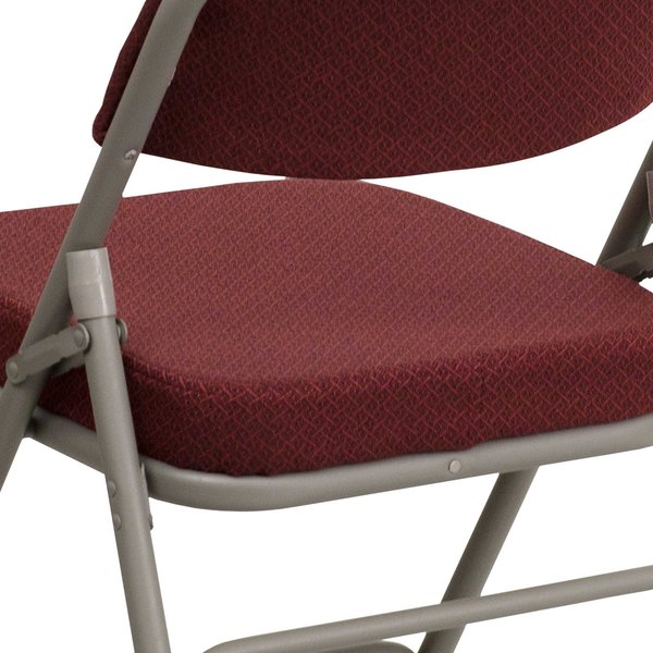Fabric Folding Chair, Burgundy