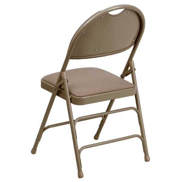 Fabric Fldng Chair, Easy Carry Hndl, Beige